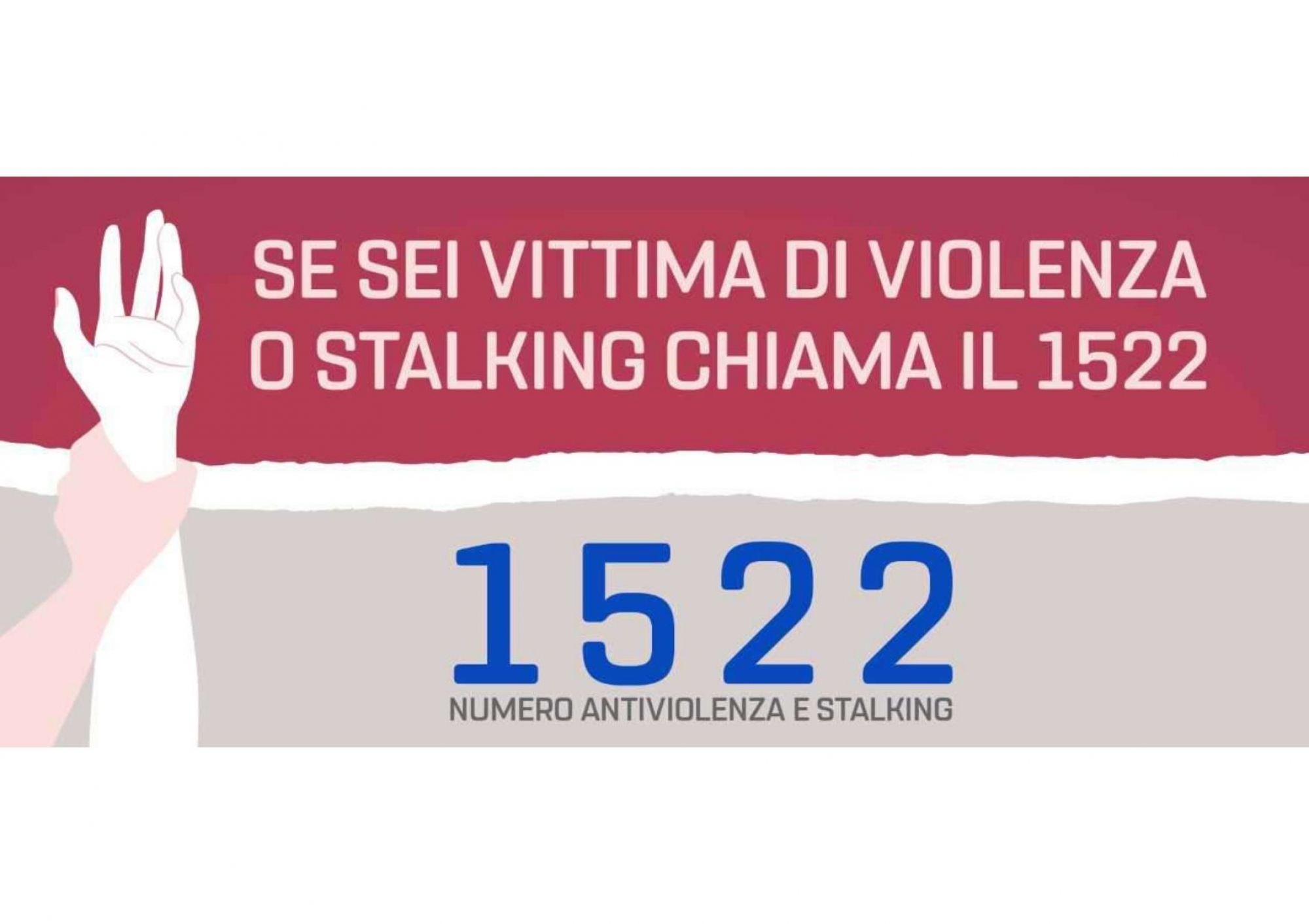 Numero verde per il sostegno alle vittime di violenza e di stalking 1522