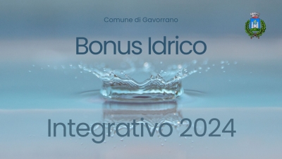 Bonus Sociale Idrico Integrativo 2024