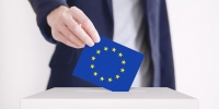 urna elettorale, bandiera unione europea